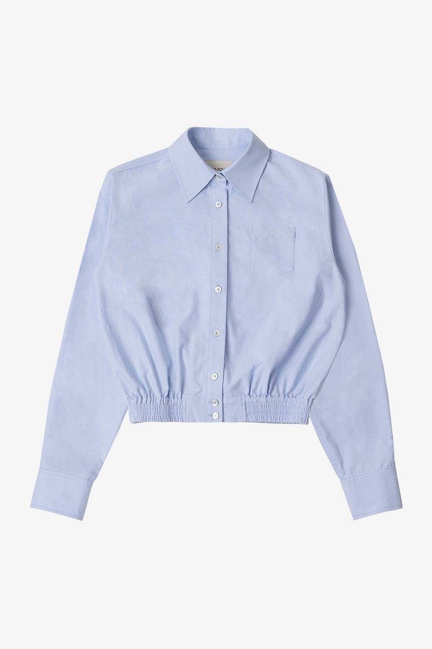 KAILUA Cropped shirt (Pale blue)